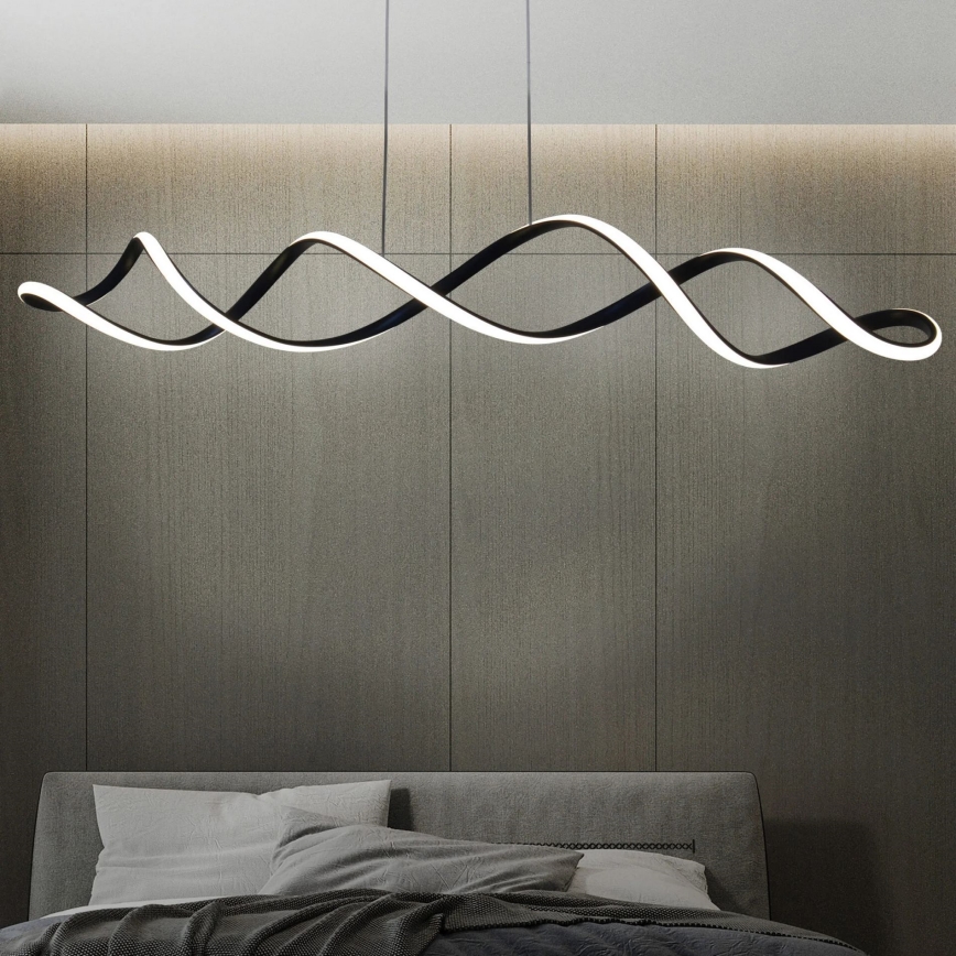 Lampadario LED a sospensione con filo INFINITO LED/43W/230V nero