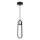 Lampadario LED a sospensione con filo LACRIMA LED/15W/230V 3000K nero