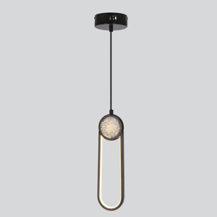 Lampadario LED a sospensione con filo LACRIMA LED/15W/230V 3000K nero