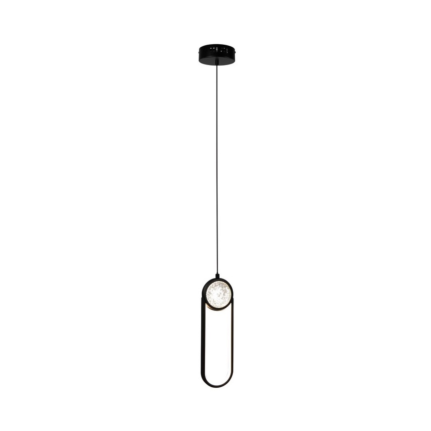 Lampadario LED a sospensione con filo LACRIMA LED/15W/230V 3000K nero