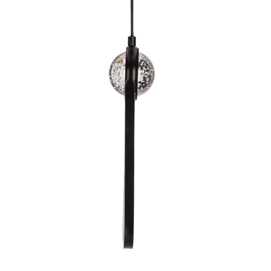 Lampadario LED a sospensione con filo LACRIMA LED/15W/230V 3000K nero