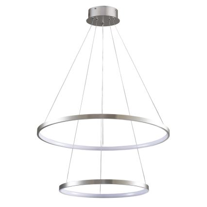 Lampadario LED a sospensione con filo LEA LED/35W/230V 4000K diametro 60 cm cromo opaco