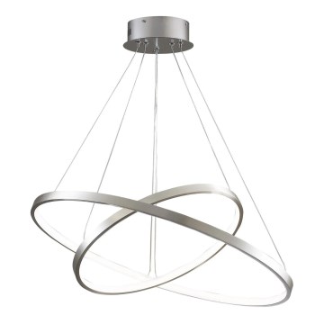 Lampadario LED a sospensione con filo LEA LED/35W/230V 4000K diametro 60 cm cromo opaco