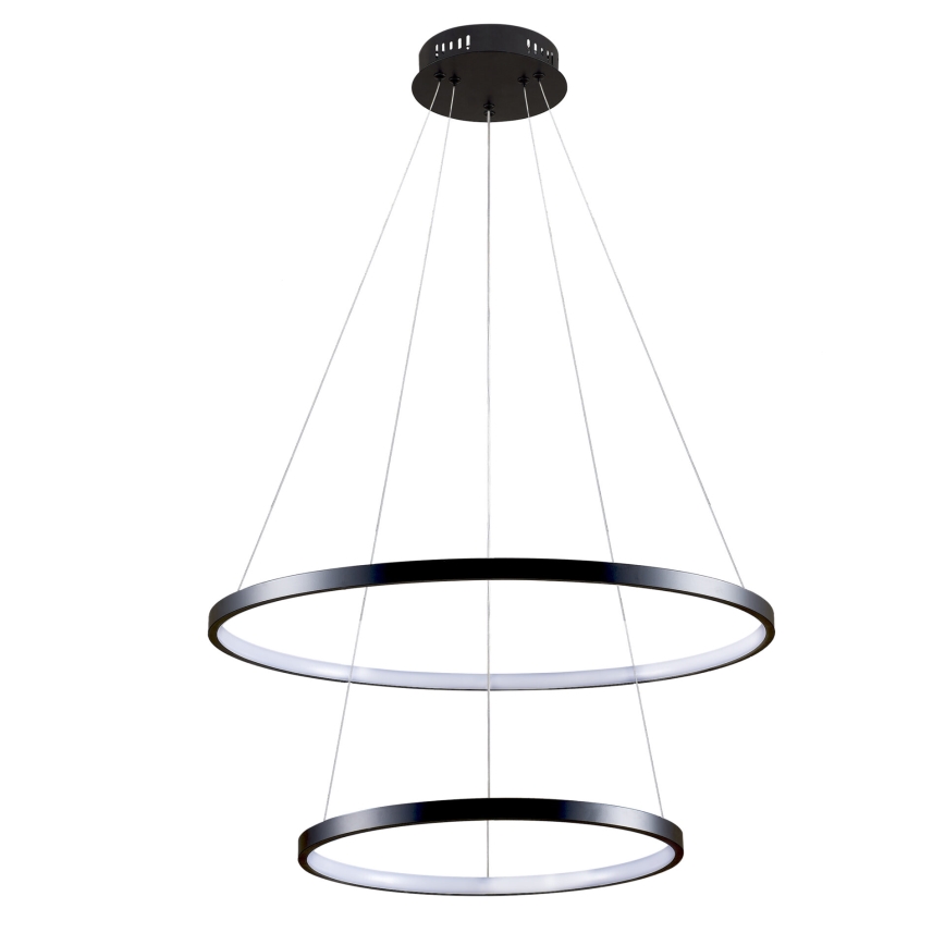 Lampadario LED a sospensione con filo LEA LED/35W/230V 4000K diametro 60 cm nero