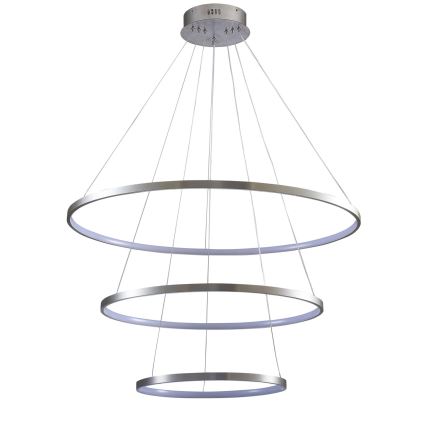 Lampadario LED a sospensione con filo LEA LED/60W/230V 4000K diametro 80 cm cromo opaco