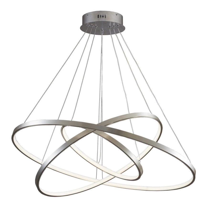 Lampadario LED a sospensione con filo LEA LED/60W/230V 4000K diametro 80 cm cromo opaco