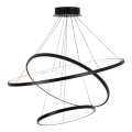 Lampadario LED a sospensione con filo LEA LED/60W/230V 4000K diametro 80 cm nero