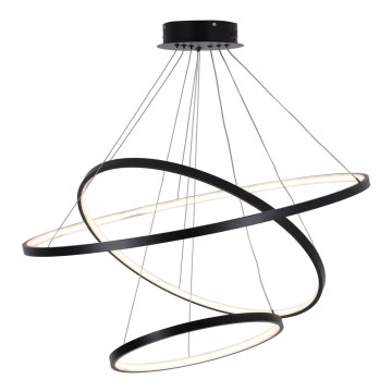 Lampadario LED a sospensione con filo LEA LED/60W/230V 4000K diametro 80 cm nero