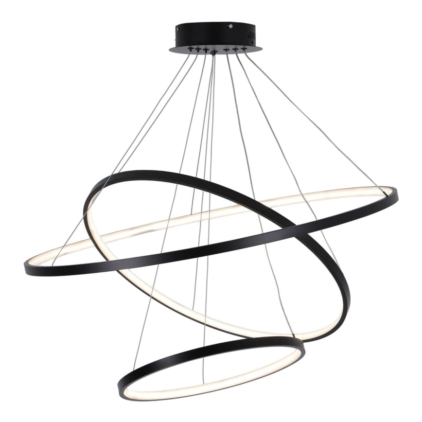 Lampadario LED a sospensione con filo LEA LED/60W/230V 4000K diametro 80 cm nero
