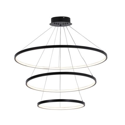 Lampadario LED a sospensione con filo LEA LED/60W/230V 4000K diametro 80 cm nero