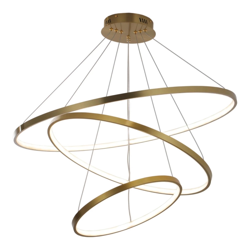 Lampadario LED a sospensione con filo LEA LED/60W/230V 4000K diametro 80 cm oro