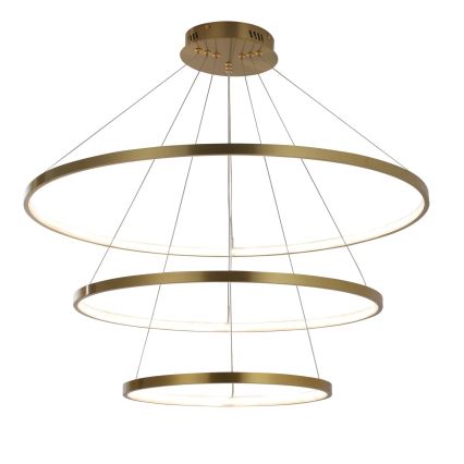Lampadario LED a sospensione con filo LEA LED/60W/230V 4000K diametro 80 cm oro