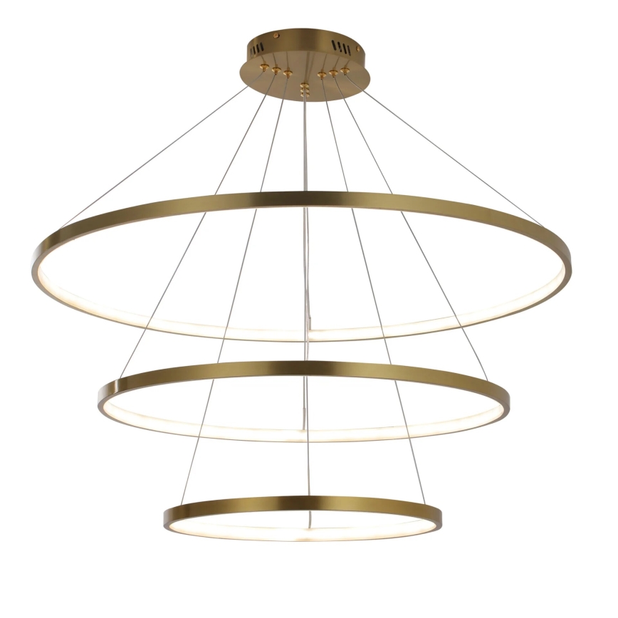 Lampadario LED a sospensione con filo LEA LED/60W/230V 4000K diametro 80 cm oro