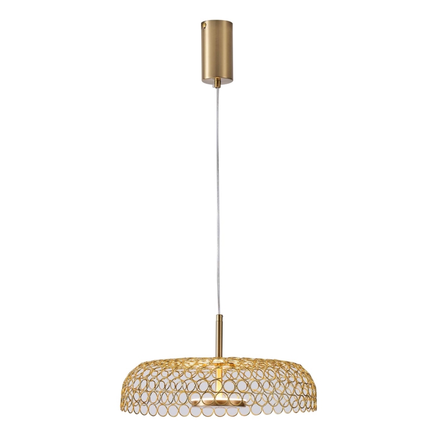 Lampadario LED a sospensione con filo LED/10W/230V 3000K oro diametro 35 cm