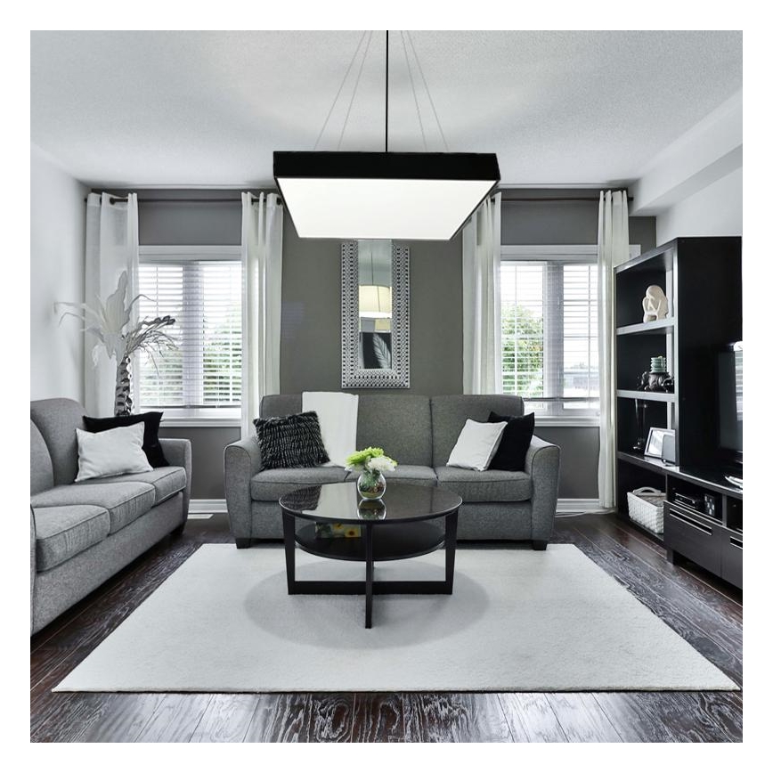 Lampadario LED a sospensione con filo LED/110W/230V 4000K 80x80 cm