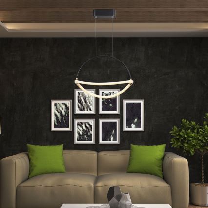 Lampadario LED a sospensione con filo LED/12W/230V 3000K diametro 40 cm