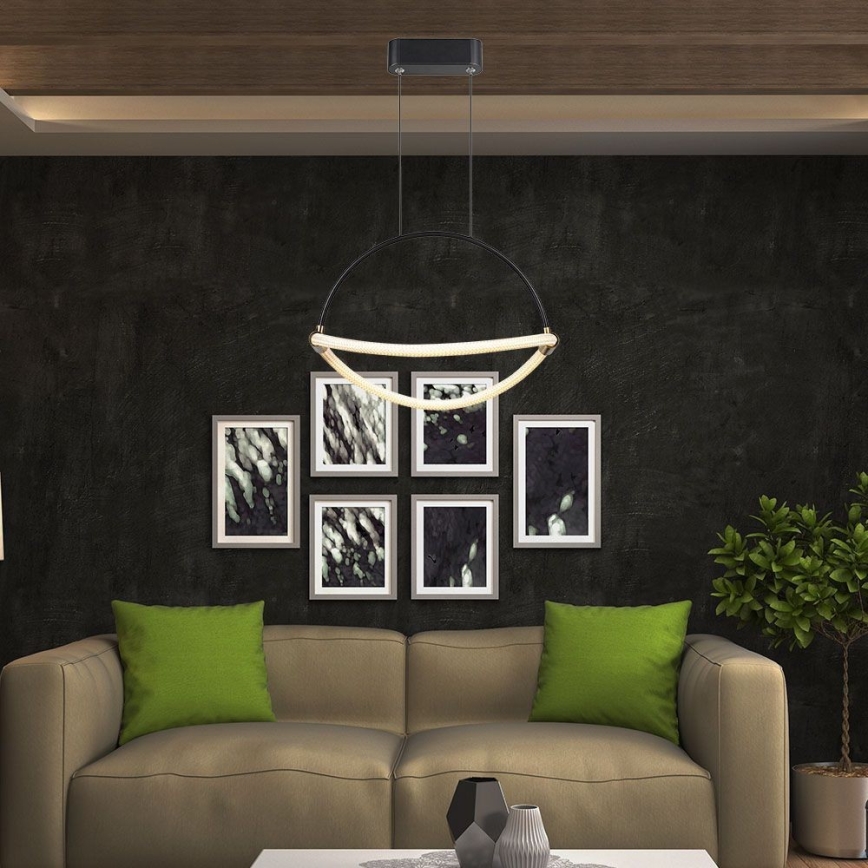 Lampadario LED a sospensione con filo LED/12W/230V 3000K diametro 40 cm