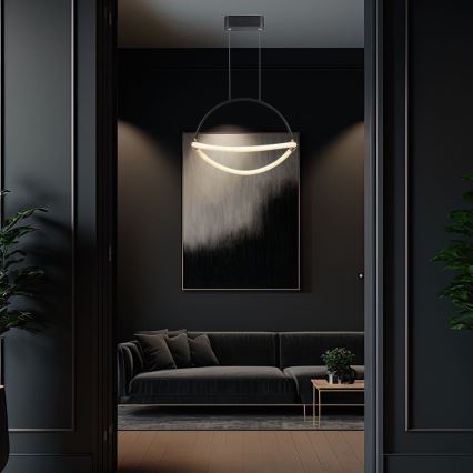 Lampadario LED a sospensione con filo LED/12W/230V 3000K diametro 40 cm