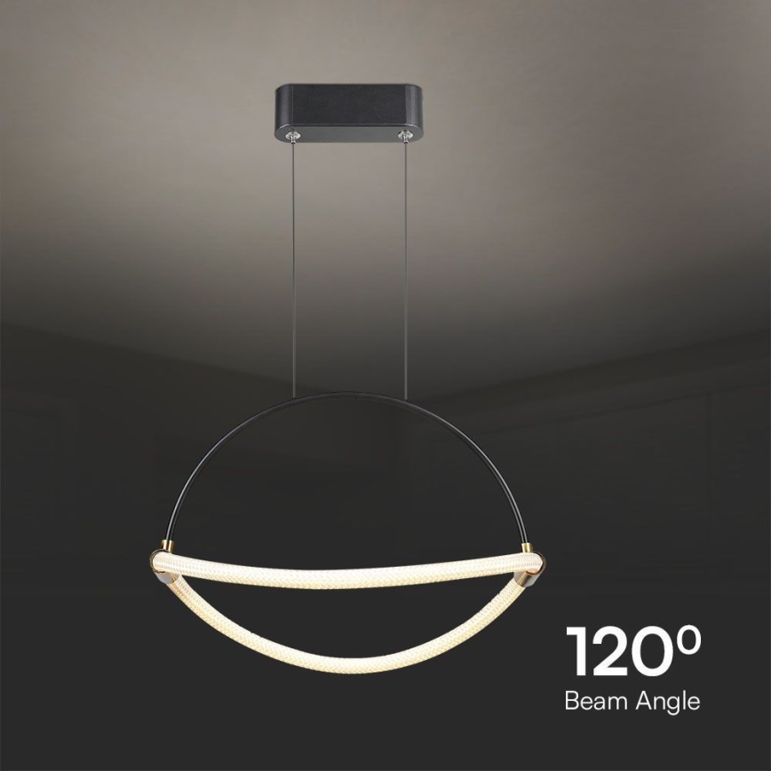 Lampadario LED a sospensione con filo LED/12W/230V 3000K diametro 40 cm