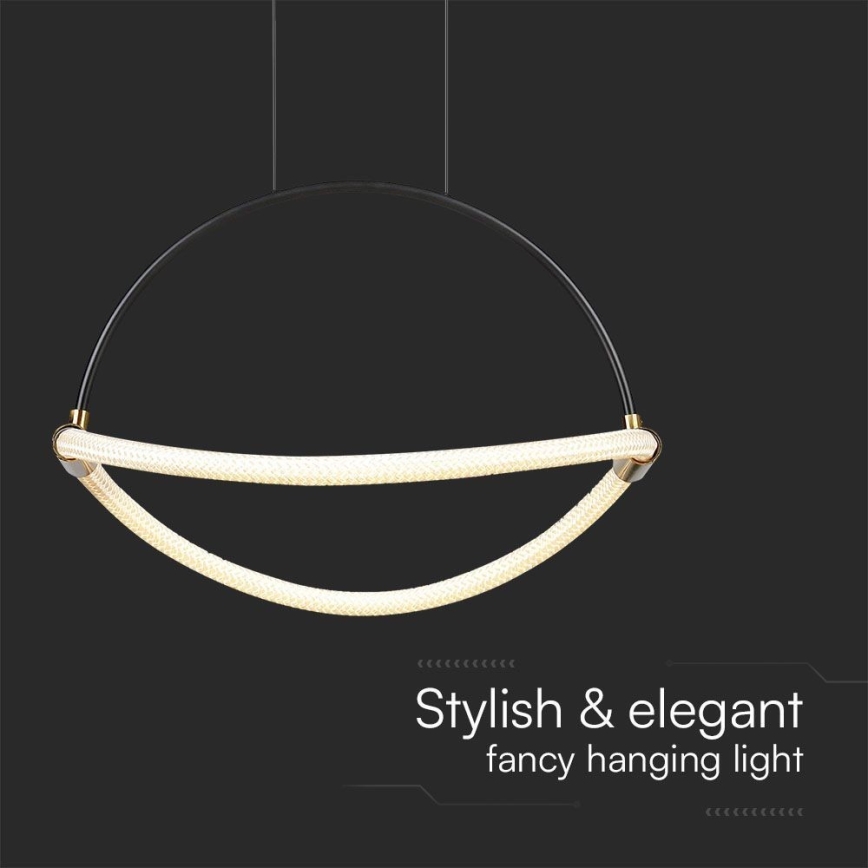 Lampadario LED a sospensione con filo LED/12W/230V 3000K diametro 40 cm
