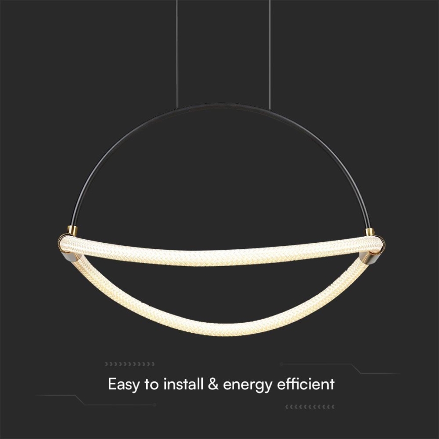 Lampadario LED a sospensione con filo LED/12W/230V 3000K diametro 40 cm
