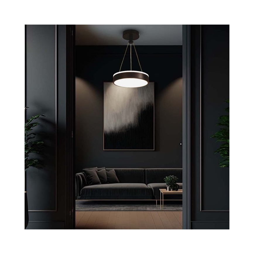 Lampadario LED a sospensione con filo LED/12W/230V 4000K nero