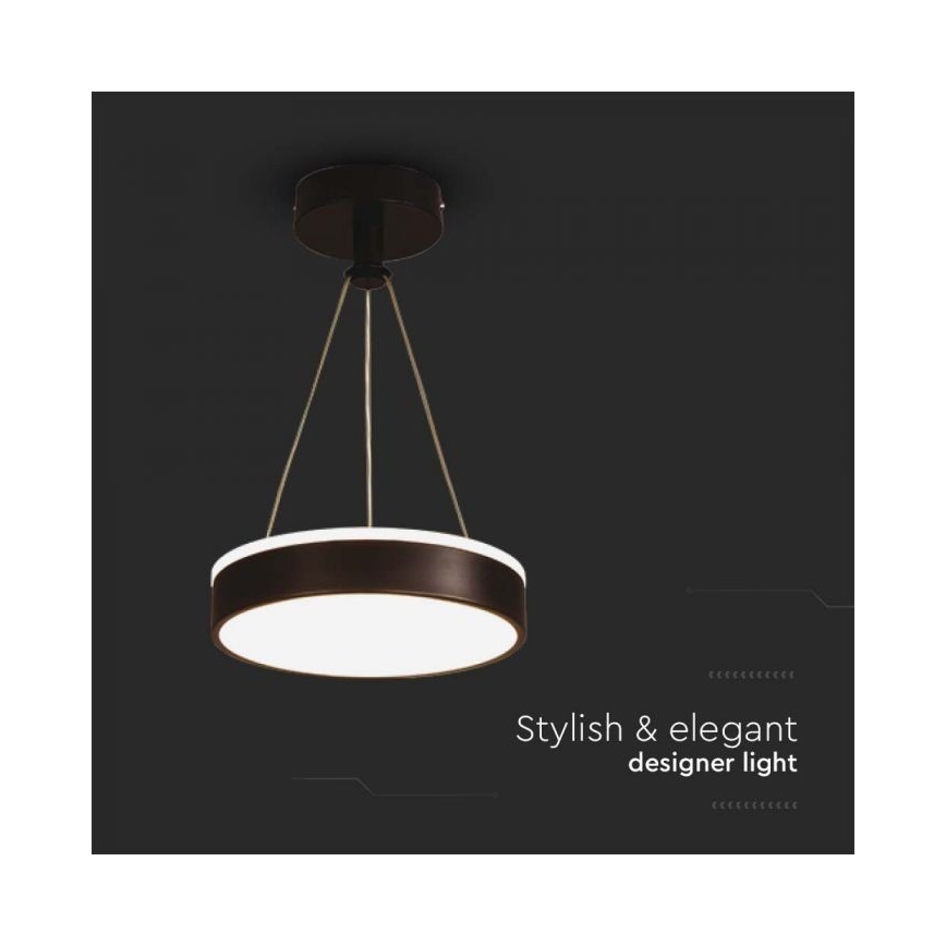 Lampadario LED a sospensione con filo LED/12W/230V 4000K nero