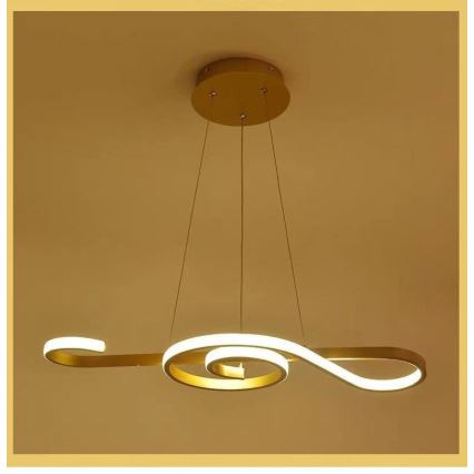 Lampadario LED a sospensione con filo LED/18W/230V 3000K oro