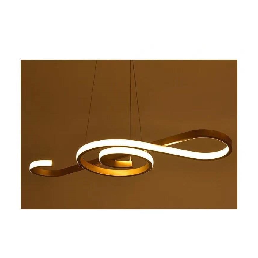Lampadario LED a sospensione con filo LED/18W/230V 3000K oro