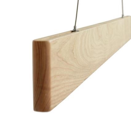 Lampadario LED a sospensione con filo LED/22W/230V 4000K 120 cm cenere/legno solido
