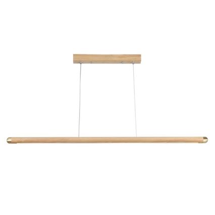 Lampadario LED a sospensione con filo LED/22W/230V 4000K 120 cm cenere/legno solido