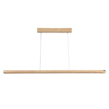 Lampadario LED a sospensione con filo LED/22W/230V 4000K 120 cm cenere/legno solido