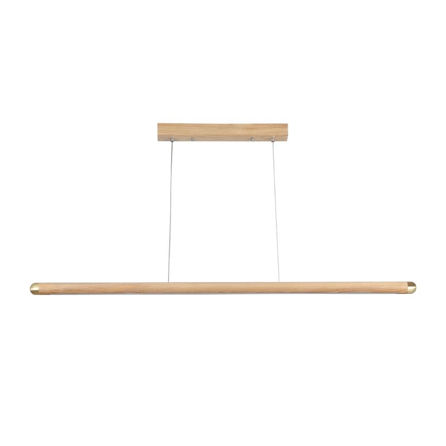 Lampadario LED a sospensione con filo LED/22W/230V 4000K 120 cm cenere/legno solido