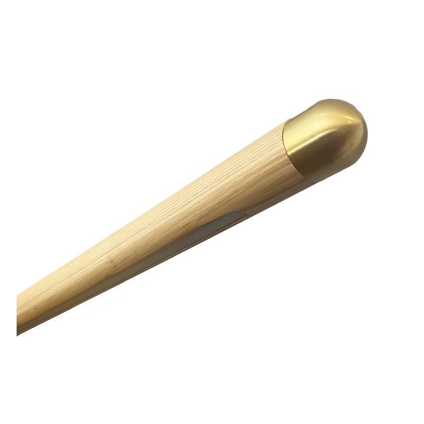 Lampadario LED a sospensione con filo LED/22W/230V 4000K 120 cm cenere/legno solido