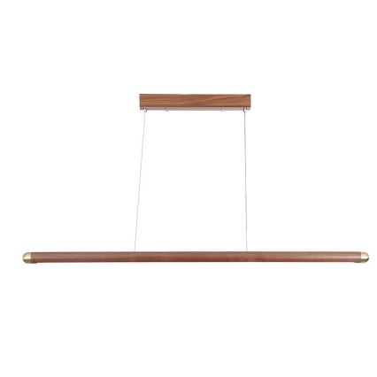 Lampadario LED a sospensione con filo LED/22W/230V 4000K 120 cm cenere/legno solido