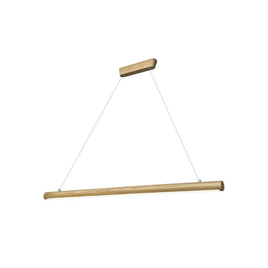 Lampadario LED a sospensione con filo LED/22W/230V 4000K 120 cm cenere/legno solido