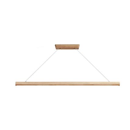 Lampadario LED a sospensione con filo LED/22W/230V 4000K 120 cm cenere/legno solido