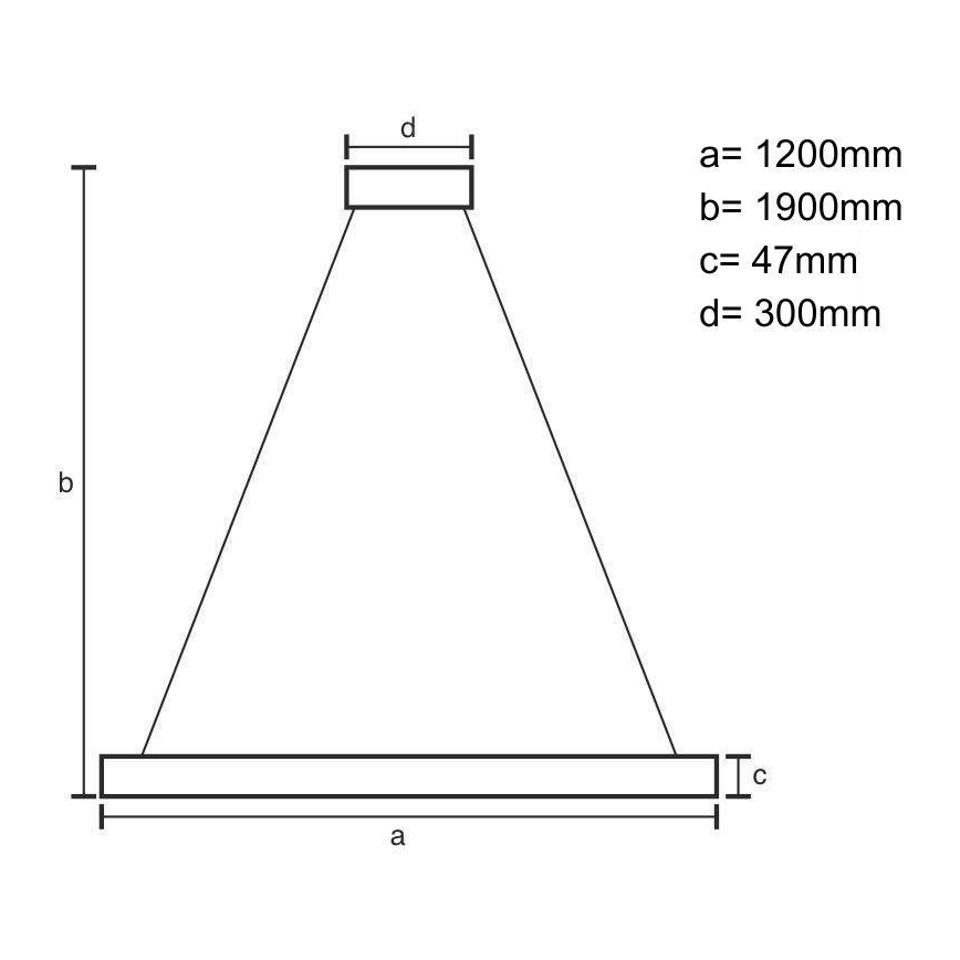Lampadario LED a sospensione con filo LED/22W/230V 4000K 120 cm cenere/legno solido