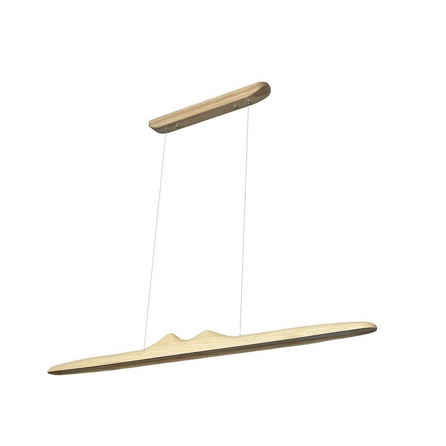 Lampadario LED a sospensione con filo LED/22W/230V 4000K 120 cm cenere/legno solido