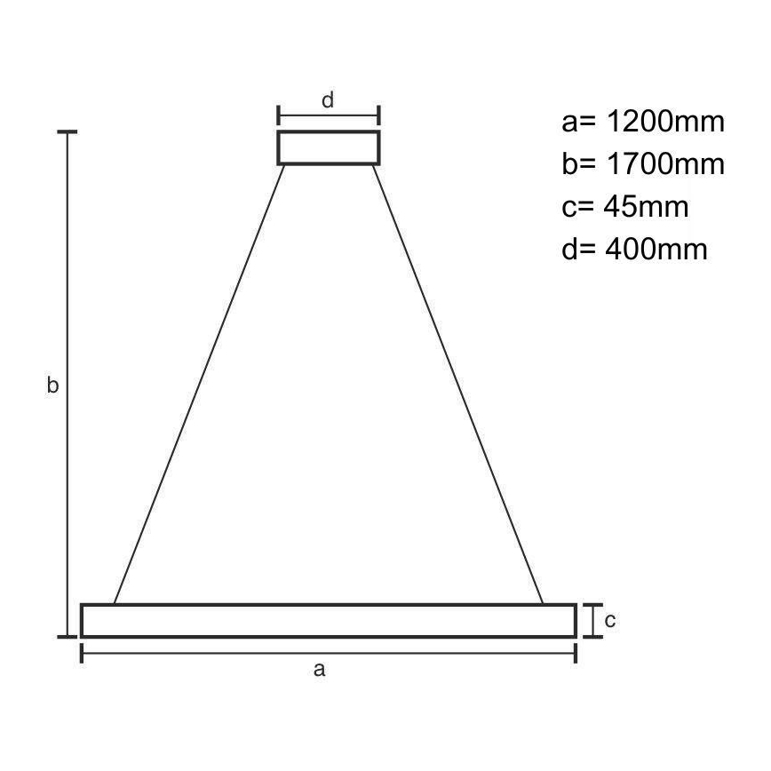 Lampadario LED a sospensione con filo LED/22W/230V 4000K 120 cm faggio/legno solido