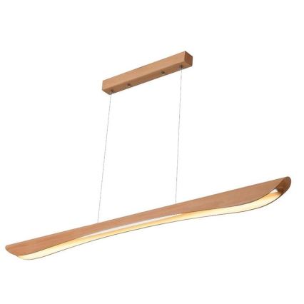 Lampadario LED a sospensione con filo LED/22W/230V 4000K 120 cm faggio/legno solido