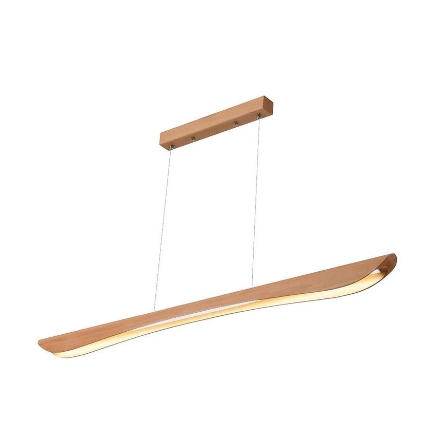 Lampadario LED a sospensione con filo LED/22W/230V 4000K 120 cm faggio/legno solido
