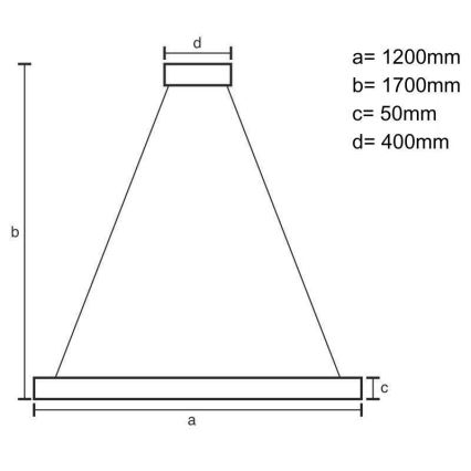 Lampadario LED a sospensione con filo LED/22W/230V 4000K 120 cm faggio/legno solido