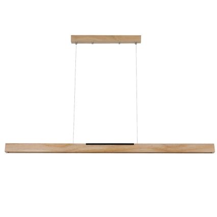 Lampadario LED a sospensione con filo LED/22W/230V 4000K 120 cm pino/legno solido