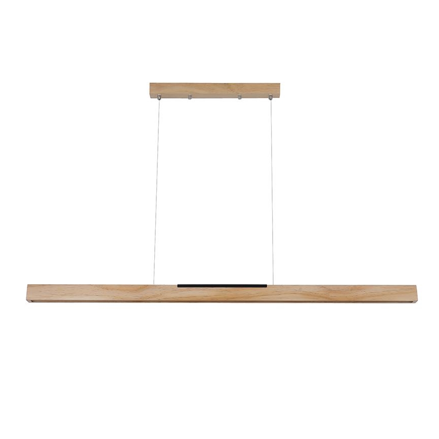 Lampadario LED a sospensione con filo LED/22W/230V 4000K 120 cm pino/legno solido