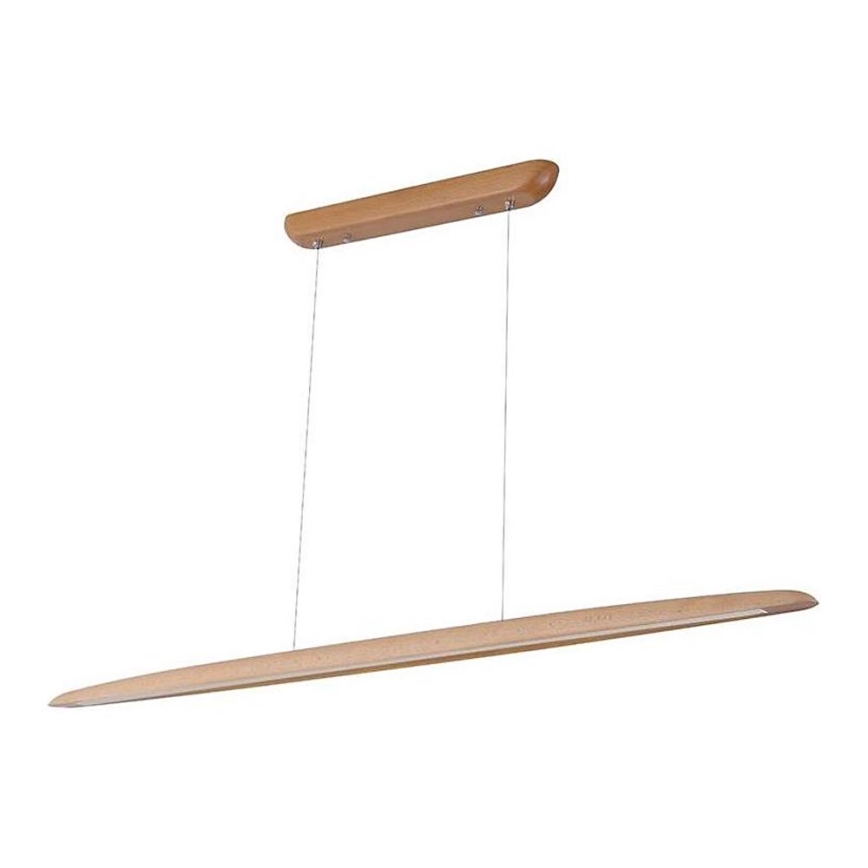 Lampadario LED a sospensione con filo LED/22W/230V 4000K 130 cm faggio/legno solido