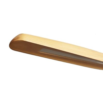 Lampadario LED a sospensione con filo LED/22W/230V 4000K 130 cm faggio/legno solido