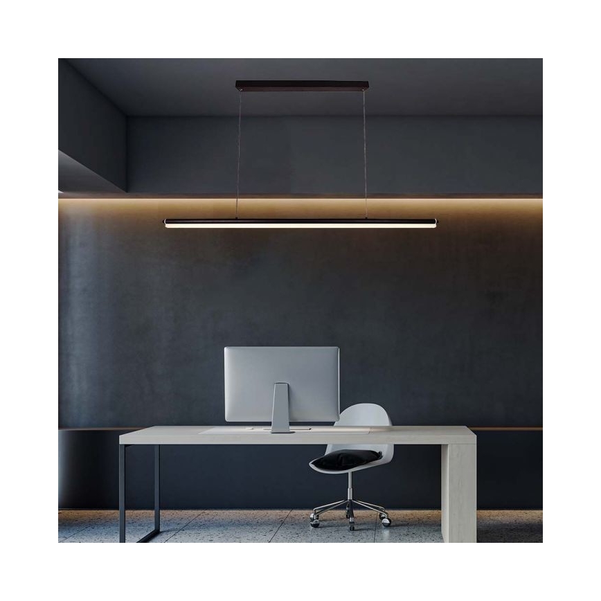 Lampadario LED a sospensione con filo LED/23W/230V 4000K 120 cm nero