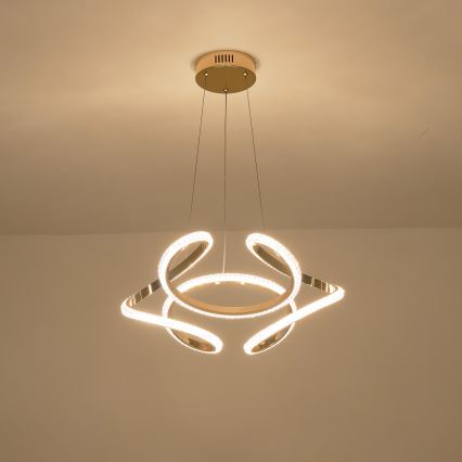 Lampadario LED a sospensione con filo LED/24W/230V 3000K 50x120 cm