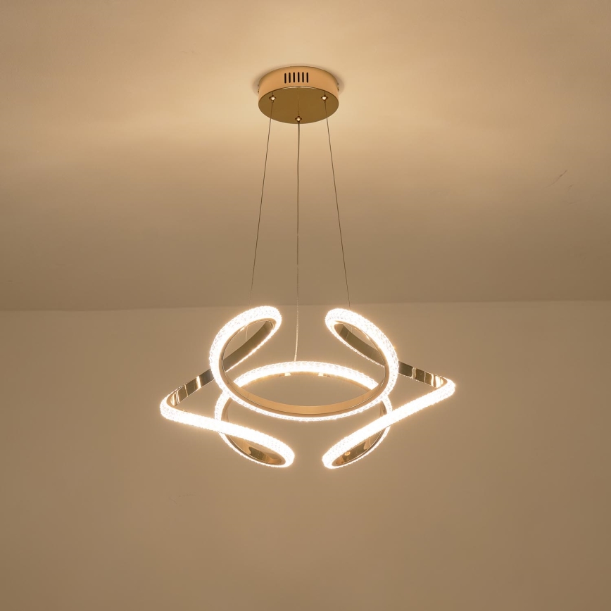 Lampadario LED a sospensione con filo LED/24W/230V 3000K 50x120 cm